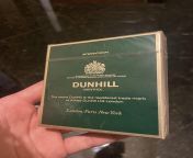 Found these sealed menthol dunhill cigarettes in grandpas house. He quit smoking in the 80s. Anyone knows how old they are? Vintage? from old classic nude vintage