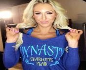 I was watching WWE SmackDown as always and wished that life was more interesting and I could be as successful as the wrestlers. There was a flash of light and now Im Charlotte Flair! I appear to be in her locker room getting ready to wrestle! Help!!! from wwe charlotte flair nude xxx fucking