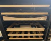 Another winedor question. I built one Spanish cedar shelf, the rest are beech wood (they came with the fridge) Am I good to leave those beech and have the one cedar? from cedar