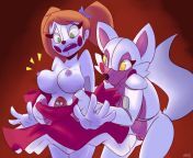 Circus Baby &amp; Funtime Foxy - Art by: jailbait_knight - Link: https://www.furaffinity.net/user/jailbaitknight/ from baby x funtime foxy
