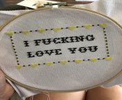 [FO] Nothing fancy, but a gift for my boyfriend! He lightly pokes fun at my old lady hobby but I know hell love it. from 60 old lady esx with young manorigaon randi sex
