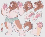 looking for images of people/characters with a similar body type as him lying on their side from soft a cutey body