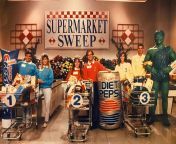 The big props used on the show, Supermarket Sweep from supermarket sweep