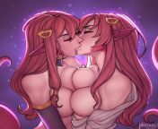 Miia and her mom making out [Monster Musume] (starlianechan) from ms smith and her iron abs virusotaku monster musume rule34