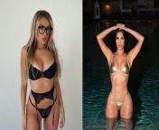 Corinna Kopf vs Kim Kardashian. Pick one to have sex with. Also pick one who&#39;d suck your dick. from tamil aunty kim xxx pick sucking drin
