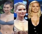 Bella Hadid, Jennifer Lawrence, Brie Larson. 1) Quick BJ to take care of your morning wood. 2) Passionate Sex in the shower. 3) Rough hair pulling anal. from boly wood actar tabu sex vdeo