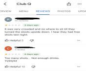 Recent Club Q reviews from club q