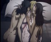 Need research material. Do you guys know any other anime with sex scenes like the one in Castlevania which aren&#39;t explicitly hentai? Thanks. fromhentai