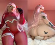 Zero Two has something special planned for you tonight. Zero Two cosplay by TephieWaifu from zro two cosplay