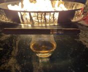 After dinner Siglo VI back at the fire pit with some Caol Ila 12 from angelina joli brad pit with sexja bose