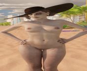 Nude Beach Lady Dimitrescu - [Resident Evil] (Skeletron27) from nude beach boy lady body