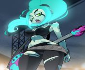 I remember watching Danny Phantom and seeing (Ember McClain) and was like wow shes super hot and she still is. This show is what started the monster girl trend for me and I was attracted to her the most and its mainly because of the punk rock look of he from the most and top fo