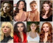 Choose 4, Scarlett Johansson Olivia Munn, Kate Upton, Kate Mara, Billie Eilish, Hailee Steinfeld, Lia Marie Johnson, Madelaine Petsch from upton kate