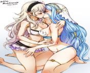 Azura and Corrins swimsuit smooch (by Mina Cream) from indian girl smooch by boy