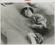 75 years ago tomorrow a Marine lies dead where he was hit on Iwo Jima. RIP brave soul. from iwo hpo ore