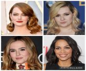 Would you rather pussyfuck Emma Stone and Abigail Breslin or get a sensual blowjob and do a facial on Zoey Deutch and Rosario Dawson from emma stone fakes nude