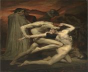 Dante and Virgil in Hell (1850), William-Adolphe Bouguereau, [2841 x 3543] from virgil status