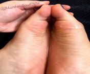 Heres a little something from my oil rub video that Ive recorded today. My feet feel extra sooft ? ? from oil message video
