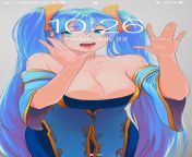 LF Color Source: 1girl, long hair, blue hair, standing, twintails, open mouth, green eyes, big/large breasts, blue dress, &#34;Wi-Fi&#34;, &#34;10:26&#34;, &#34;Friday&#34;, &#34;July 22&#34;, screenshot, &#34;T-Mobile&#34;, &#34;34%&#34; from haryana long hair blue film xxx