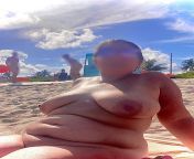 Not a lot of BBW women at the nude beach, but she loves it there! [OC] from hidden cam women nude beach