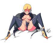 Elesa spreading her legs apart to show her pussy to you (Pokemon) from amai liu show her pussy