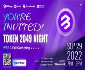 ?BitKeep after party &#124; #Token2049 Night, #web3 Fall Gathering ? Sept. 29th Are you in Singapore and waiting for @token2049? You&#39;re welcome to visit us at the Bitget booth, and join our fun night after party! 1?? Sep 29th 5:00pm, host with Bitgetfrom india after party