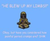 Fuck period cramps all my homies hate period cramps from У девушки судороги от большого члена the girl has cramps from a big dick