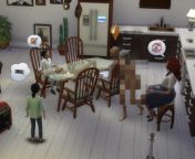 I had a fancy dinner party and suddenly, the mom of my sims son gets up in the middle of dinner, gets naked in front of everybody and starts running around. Then she runs outside naked and becomes deep fried by lightning... from chubby desi women gets naked in front of her