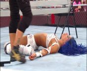 Sasha Banks Unconscious (Hell In A Cell 2020) from undertaker vs edge hell in a cell match