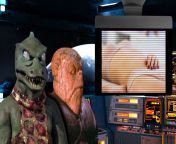 Morn and a Gorn watching porn from gorn