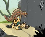 Lara Croft getting stuck on a puzzle with a particularly frisky lizard (CrueltyFreeSmut) [Lara Croft Go] from lara croft shota
