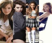 Emma Watson, Hailee Steinfeld, Ariana Grande and Anna Kendrick 1)Ass 2)Pussy 3) Nothing 4)All from ariana grande and emma watson dress up fuck