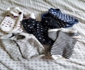 Polka dots and stripes! Cleaning out my drawer and would love to give these a new home :) want them worn for 3 days, 7 days, 14 days, while working out? I can do it for you. Message me and tell me how you like them ;) from 7 days episode 5 choice39s end