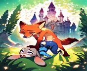 The ultimate in predator and prey (Nick and Judy) (Artist: TheAIRevolution on Deviantart) from nick and judy having sex