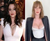 WYR cum on Kat dennings tits and face fuck Maya Hawke or cum on Maya Hawke&#39;s tits and face fuck Kat Dennings from cumshots on maya