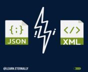 Difference between JSON and XML. from sitemap xml