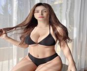 Charmaine Manicio again in hot black bikini! from charmaine manicio scandal