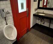 Nice urinal placement, Moms Kitchen restaurant, Hells Kitchen NY from xxx mom sana kitchen