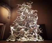 Fall of the Rebel Angels, carved out of a single piece of marble in 1740 by Italian sculptor Agostino Fasolato, it depicts 60 fallen angels. (1131x1400) from Ã‚Â» latin angels