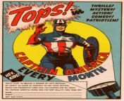 1942 ad for Captain America fan club from america milk