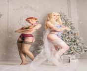 Anna and Elsa boudoir cosplay by (CarryKey and Truewolfy) [Frozen] from anna and elsa porn