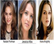 Natalie portman,Keira knightly,Jessica alba: Which mouth you choose to be used all day and pick anther mouth for threesome with friend and pick the last mouth that will moaning so hard till you cum in her mouth any time you want? from fame desi pankhuri kunal threesome with friend from gujrat