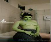 Ever wanted to watch the she Hulk take a a shower? maybe she plays with her green bits ?? from krutika plays watch nude