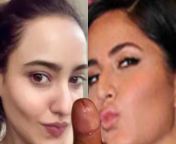 Neha Sharma &amp; Katrina kaif together kissing 1 cock from katrina kaif hot kissing s