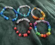 some of the bracelets ive made for the concert in oakland :) from maneskin