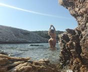 Enjoying being nake in the magic sea ? from rashika nake