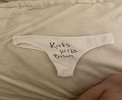 [selling] Kats Little Bitch panties. I cant wait to make someone my [submissive] little pet. Once you purchase these panties, you belong to ME? KIK me for details @katsquirts from kats little world