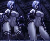 Rachnera in all her thiccness. Artist named in image. from mydiddlr in image