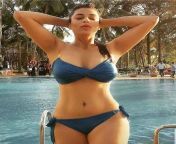 Sheeva (Jyoti) Rana in Blue Bikini from bus handjob jyoti rana nude