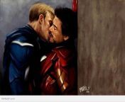 Captain America and Iron Man from xxx iron man cartoon